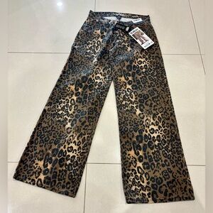 Rewash Brown Leopard Pattern Pants